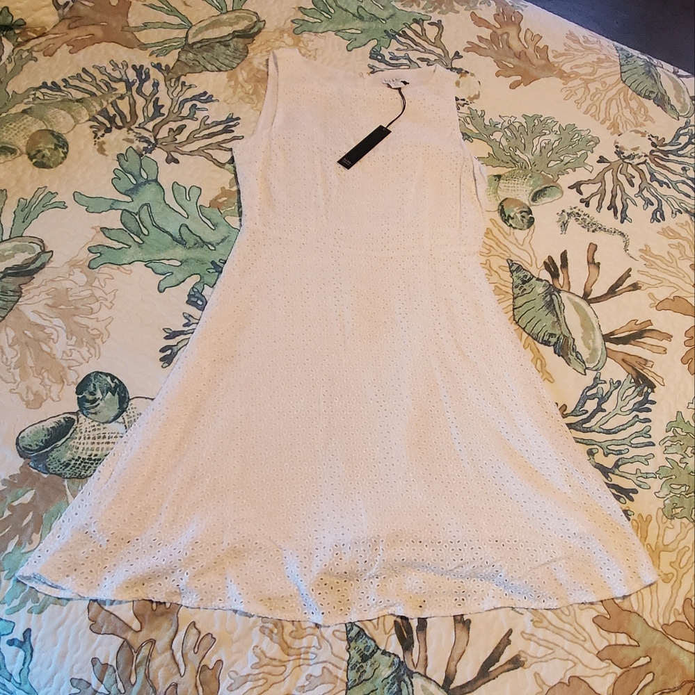 Nicole Miller White eyelet dress